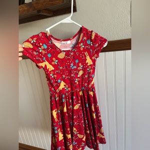 Dot dot smile dress red size 7 ballerina style